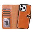 iPhone 16 Pro Detachable Leather Wallet Case