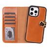 iPhone 16 Pro Max Leather Detachable Wallet Case