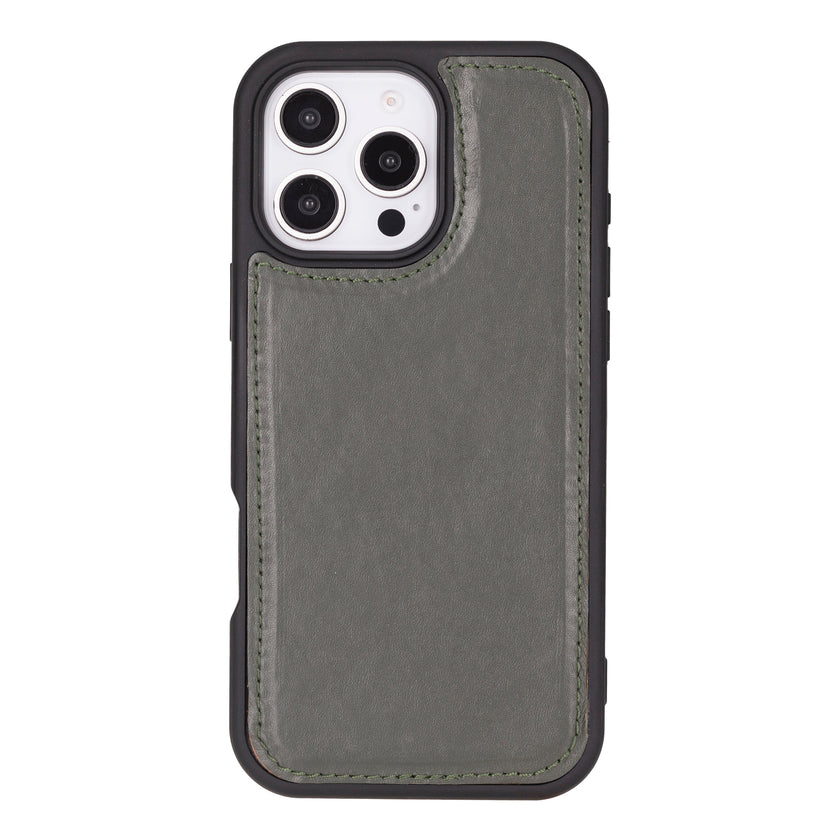 iPhone 16 Pro Detachable Leather Wallet Case