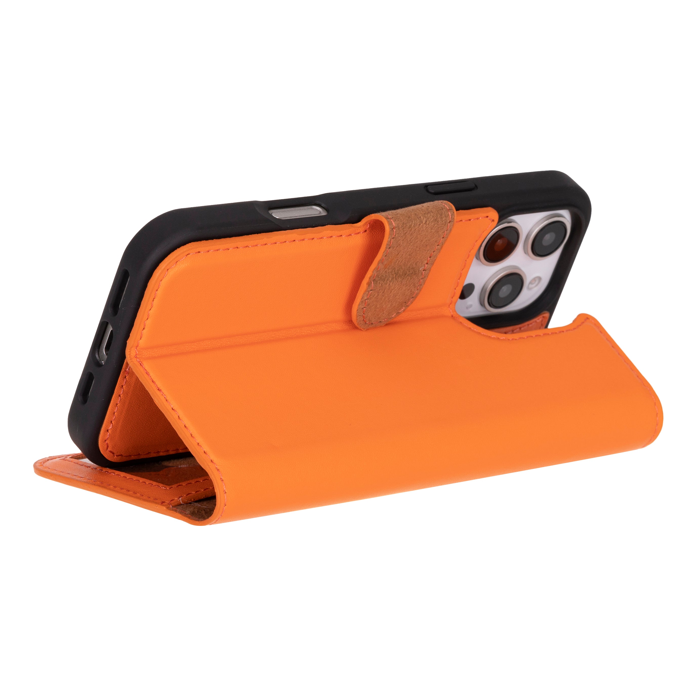 iPhone 16 Pro Max Leather Detachable Wallet Case