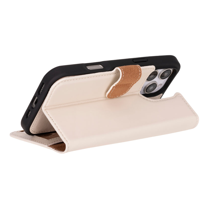 iPhone 16 Pro Max Leather Detachable Wallet Case