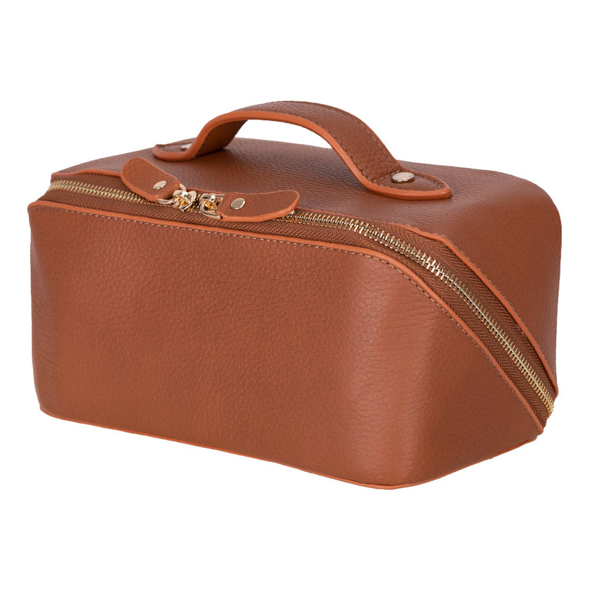 Vena Leather Makeup Bag