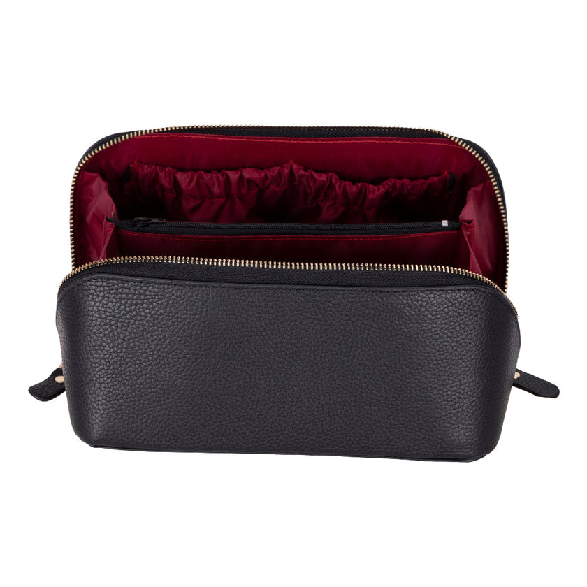 Vena Leather Makeup Bag