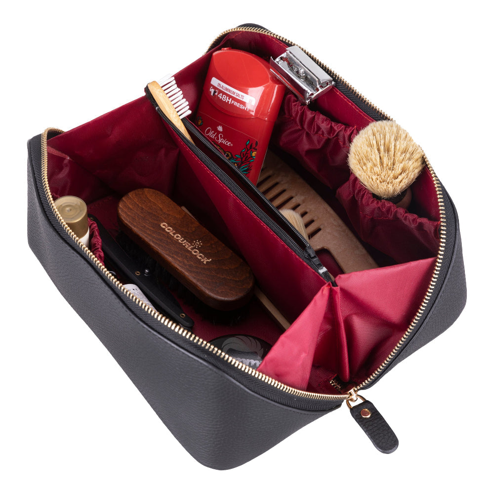 Vena Leather Makeup Bag