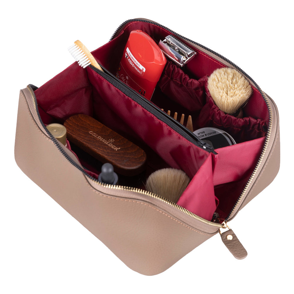 Vena Leather Makeup Bag