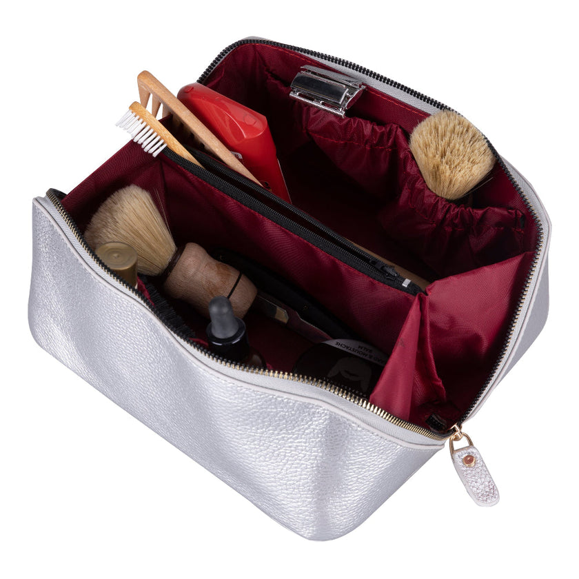 Vena Leather Makeup Bag