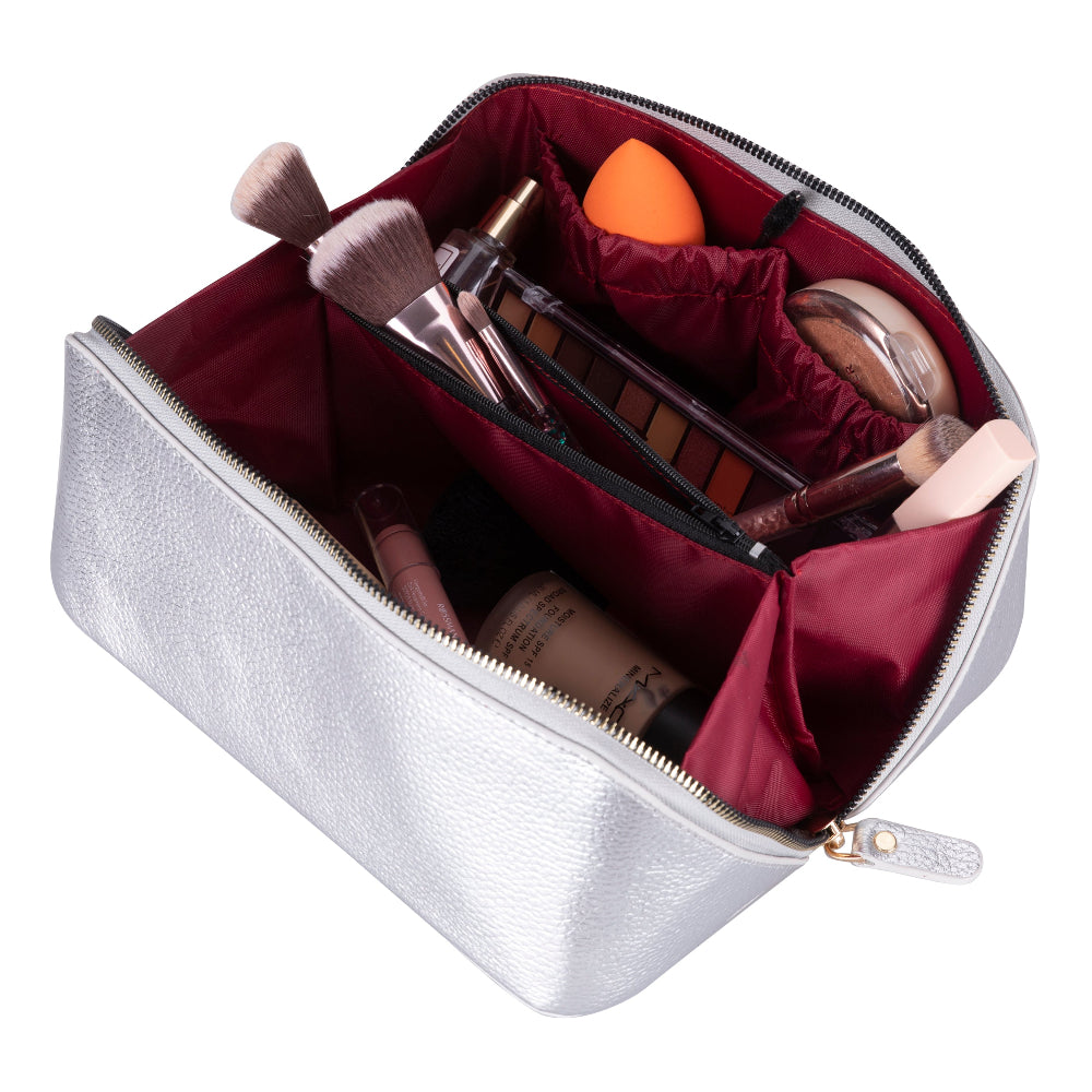 Vena Leather Makeup Bag