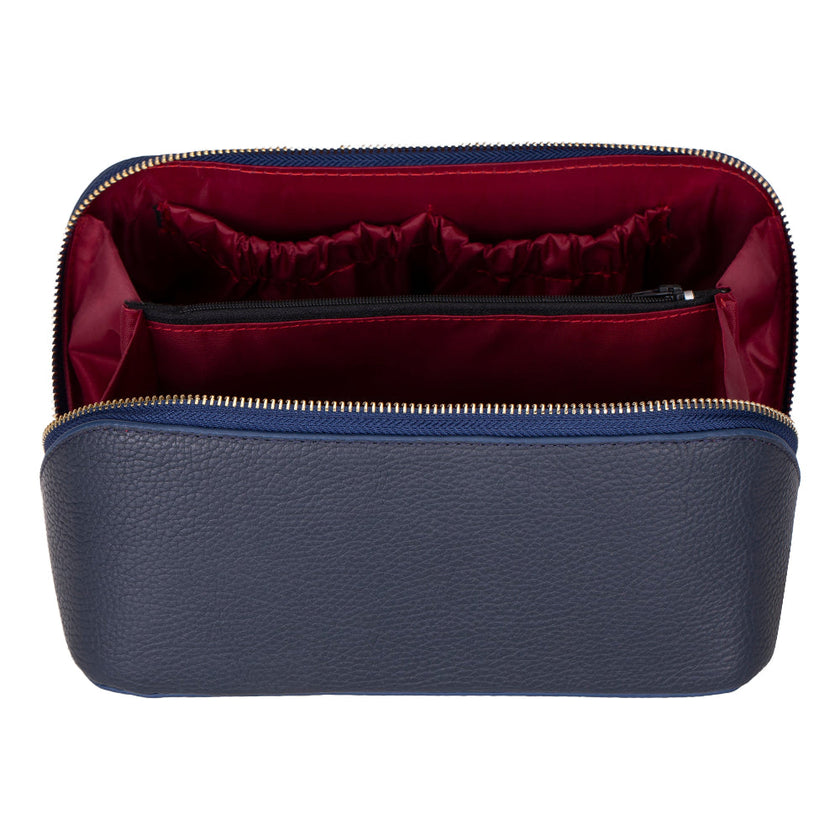 Vena Leather Makeup Bag