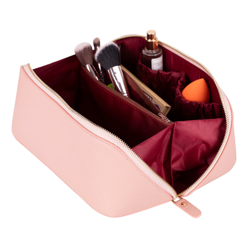 Vena Leather Makeup Bag