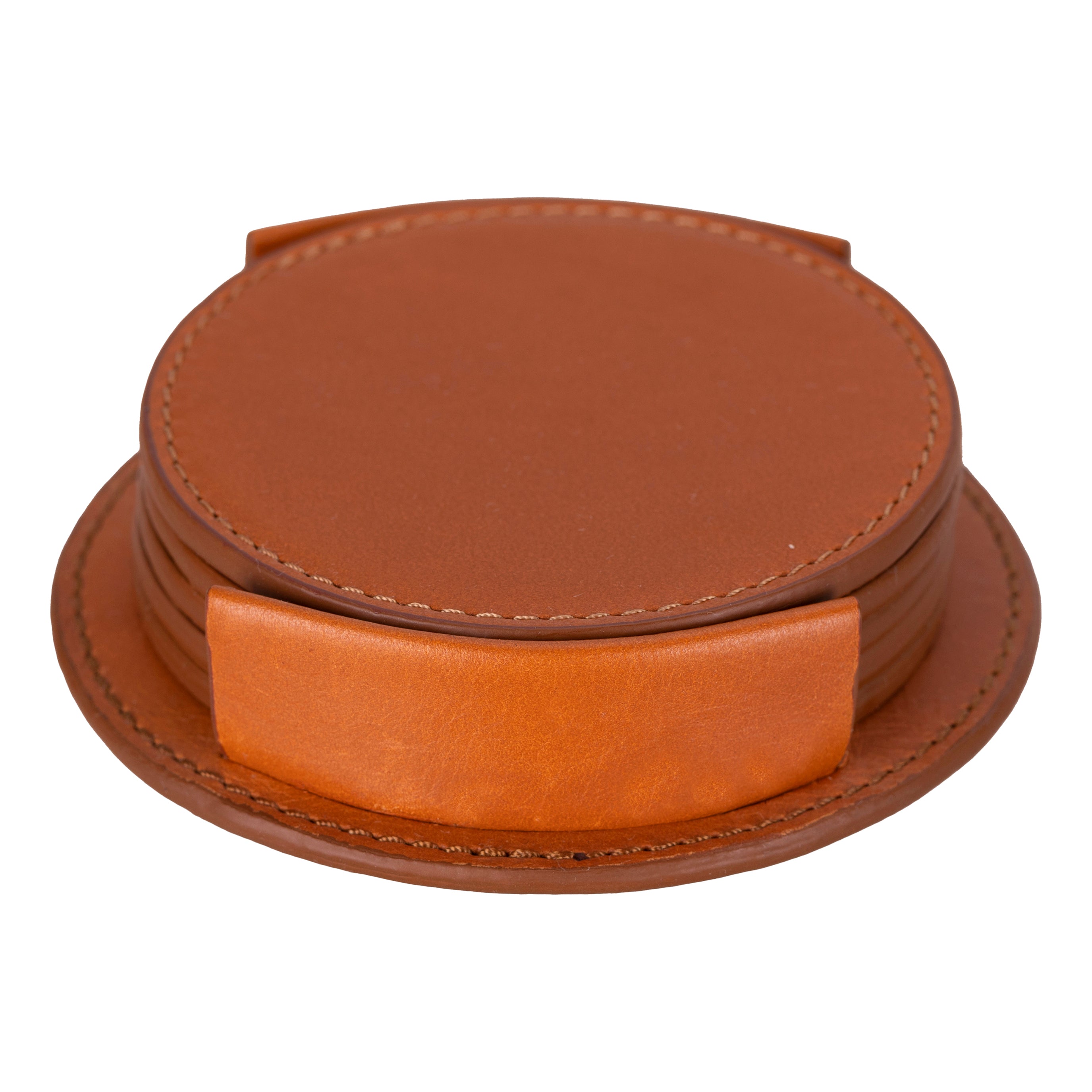 Solces Cup Leather Coaster Set