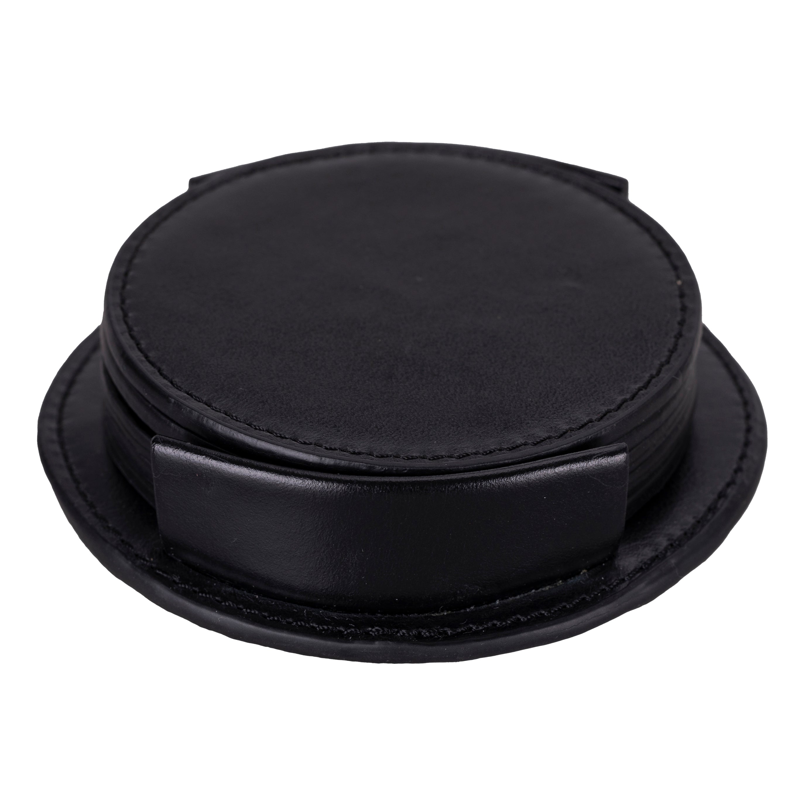 Solces Cup Leather Coaster Set