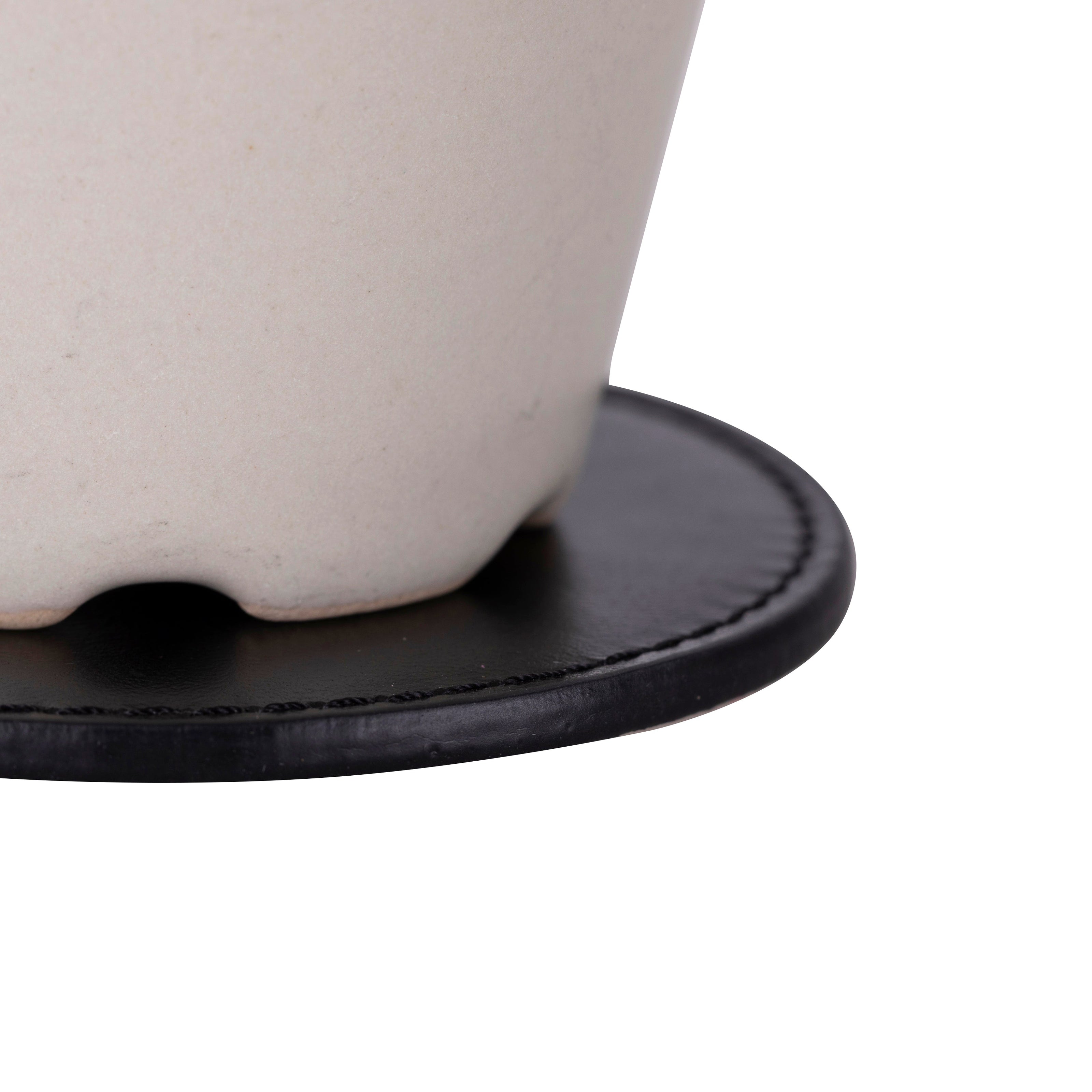 Solces Cup Leather Coaster Set
