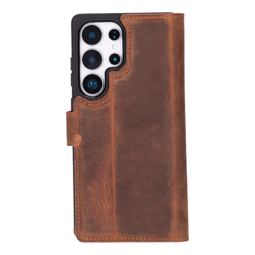 Samsung Galaxy S25 Ultra Detachable Leather Wallet Case