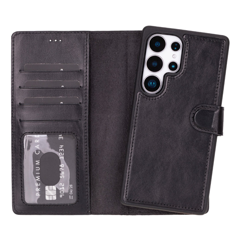 Samsung Galaxy S25 Ultra Detachable Leather Wallet Case
