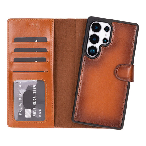 Samsung Galaxy S25 Ultra Detachable Leather Wallet Case