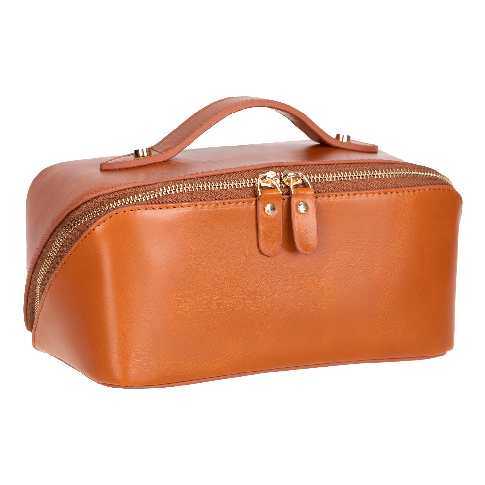 Vena Leather Makeup Bag