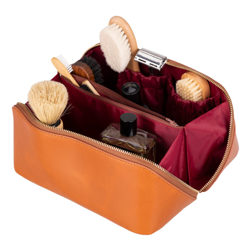 Vena Leather Makeup Bag