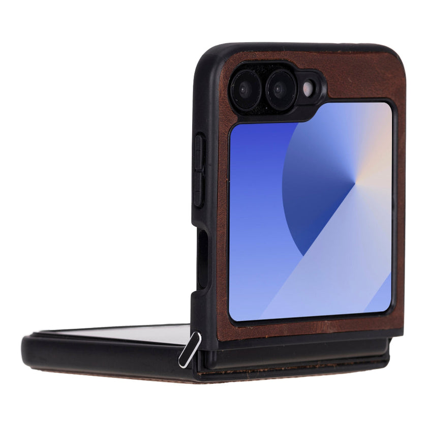 Samsung Z Flip 6 Leather Case