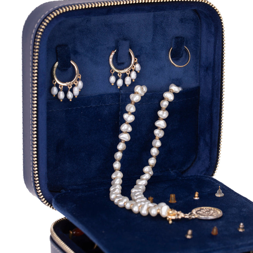 Kate Leather Jewelry Box, Medium