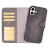 iPhone 16 Plus Detachable Leather Wallet Case