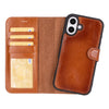 iPhone 16 Detachable Leather Wallet Case