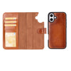 iPhone 16 Plus Detachable Leather Wallet Case