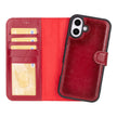 iPhone 16 Plus Detachable Leather Wallet Case