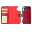 iPhone 16 Detachable Leather Wallet Case