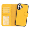 iPhone 16 Plus Detachable Leather Wallet Case
