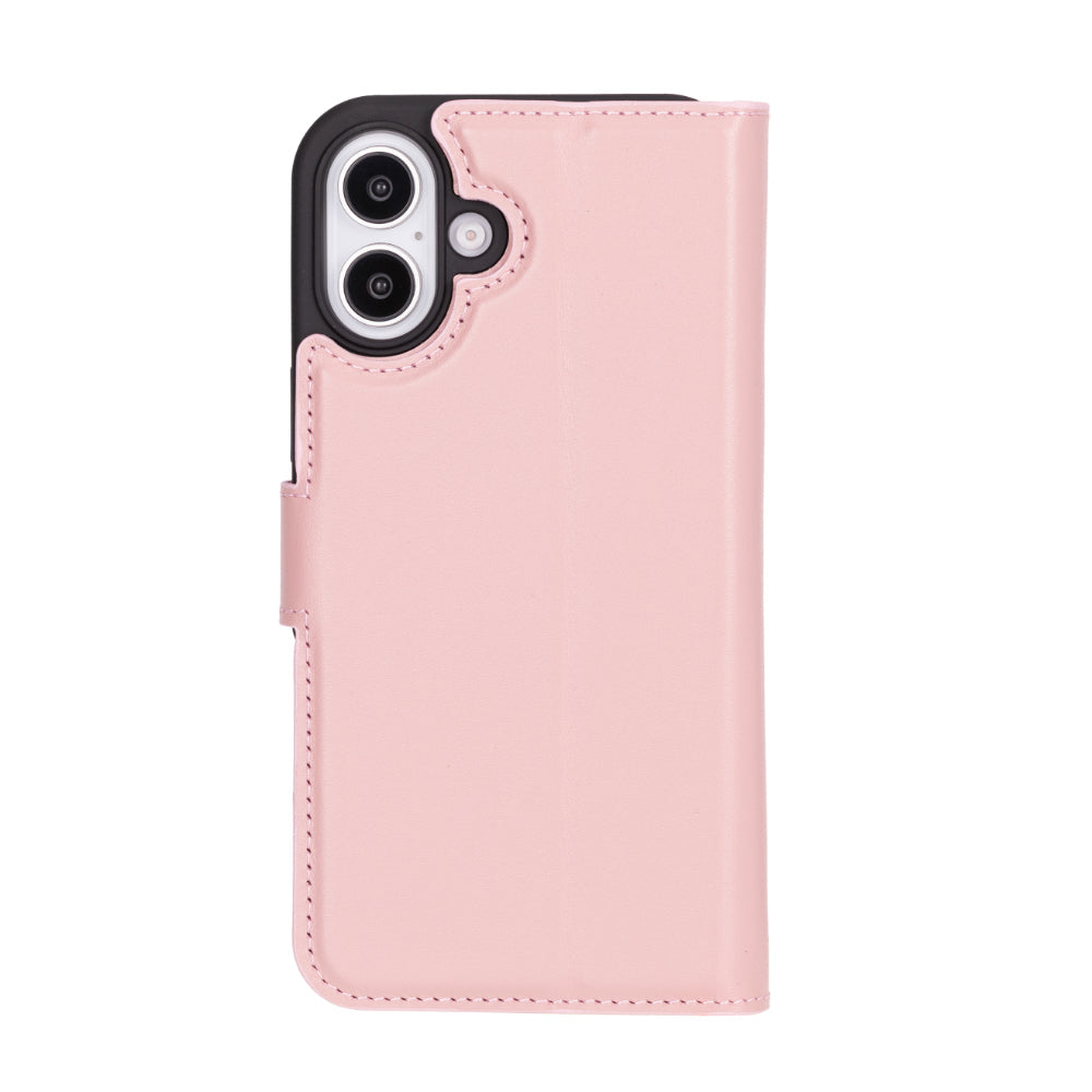 iPhone 16 Detachable Leather Wallet Case
