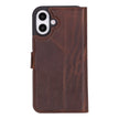 iPhone 16 Detachable Leather Wallet Case