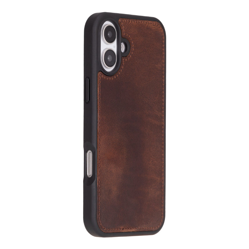 iPhone 16 Detachable Leather Wallet Case