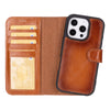 iPhone 16 Pro Detachable Leather Wallet Case