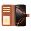 iPhone 16 Pro Detachable Leather Wallet Case