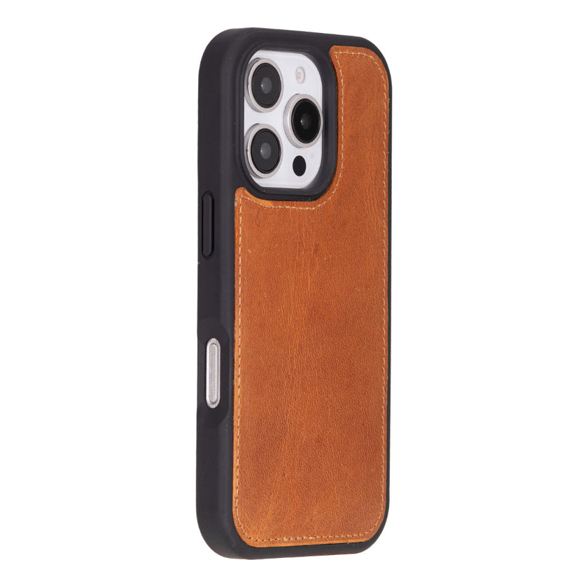 iPhone 16 Pro Max Leather Detachable Wallet Case