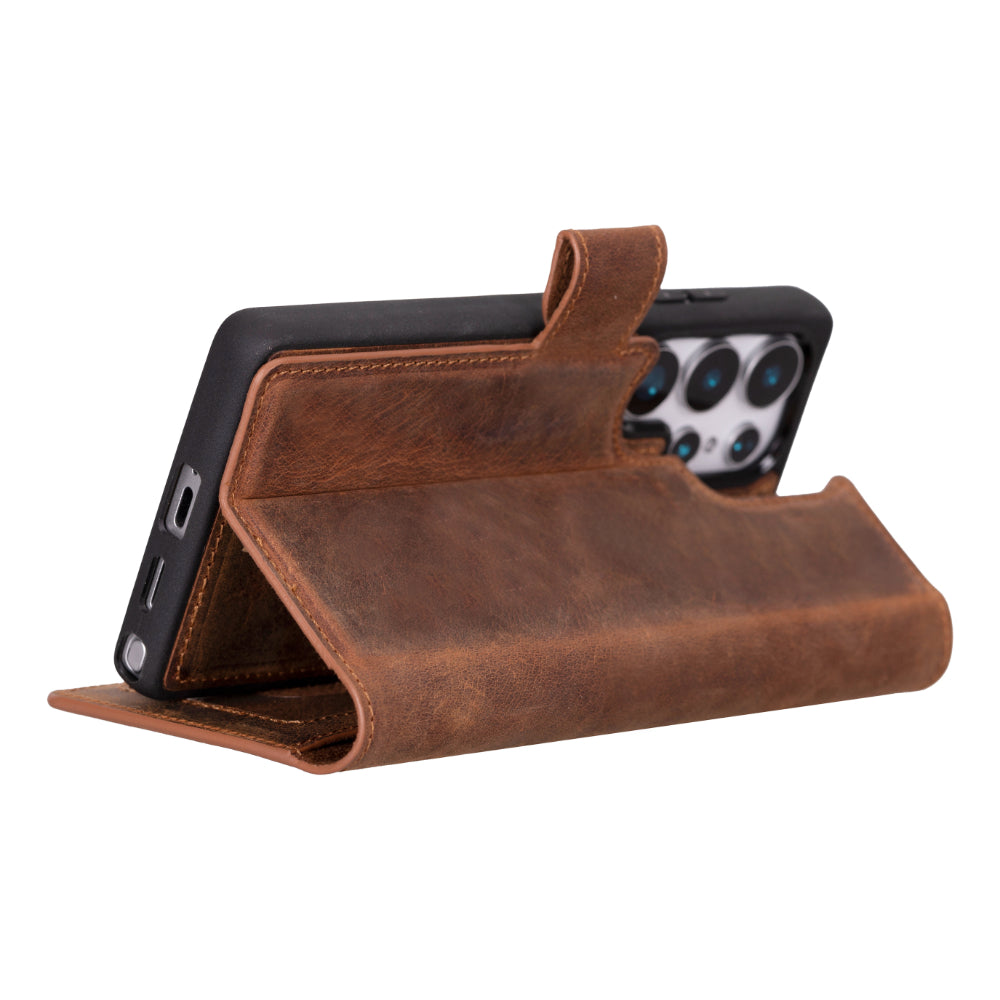 Samsung Galaxy S25 Ultra Detachable Leather Wallet Case