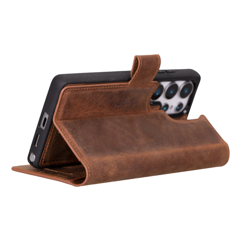 Samsung Galaxy S25 Ultra Detachable Leather Wallet Case