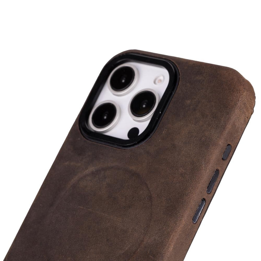 iPhone 16 Pro Max Leather Snap Case