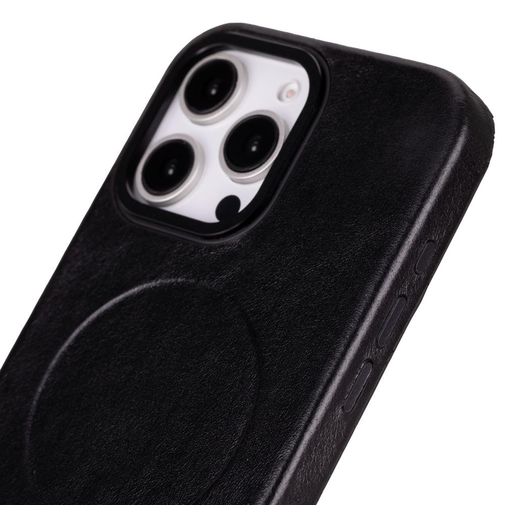 iPhone 16 Pro Max Leather Snap Case
