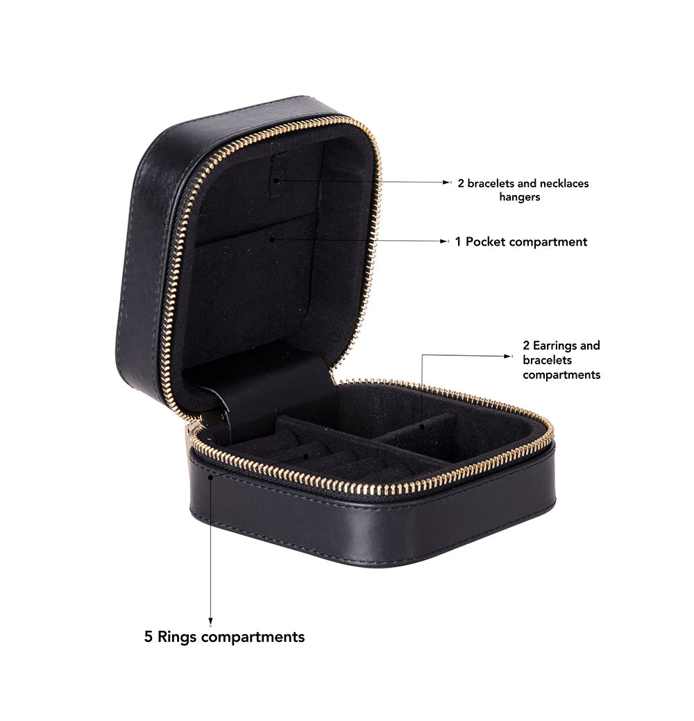 Kate Leather Jewelry Box, Medium