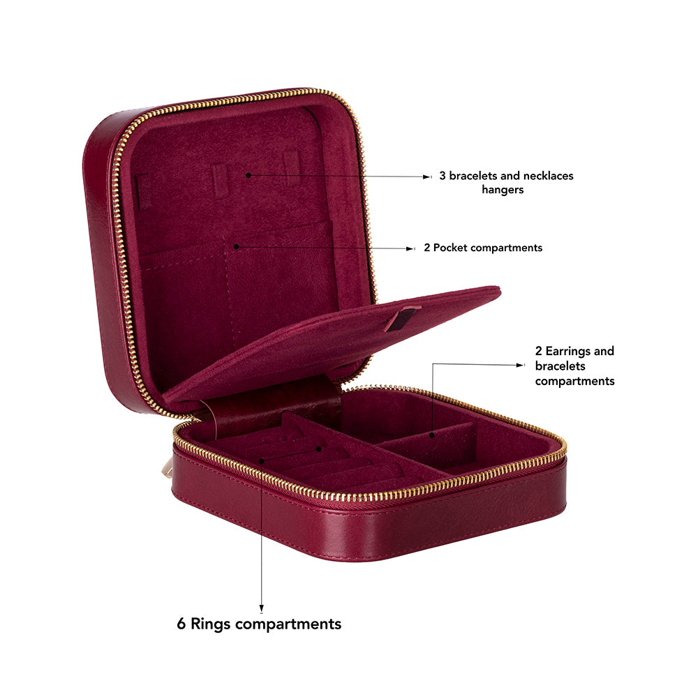 Kate Leather Jewelry Box Large