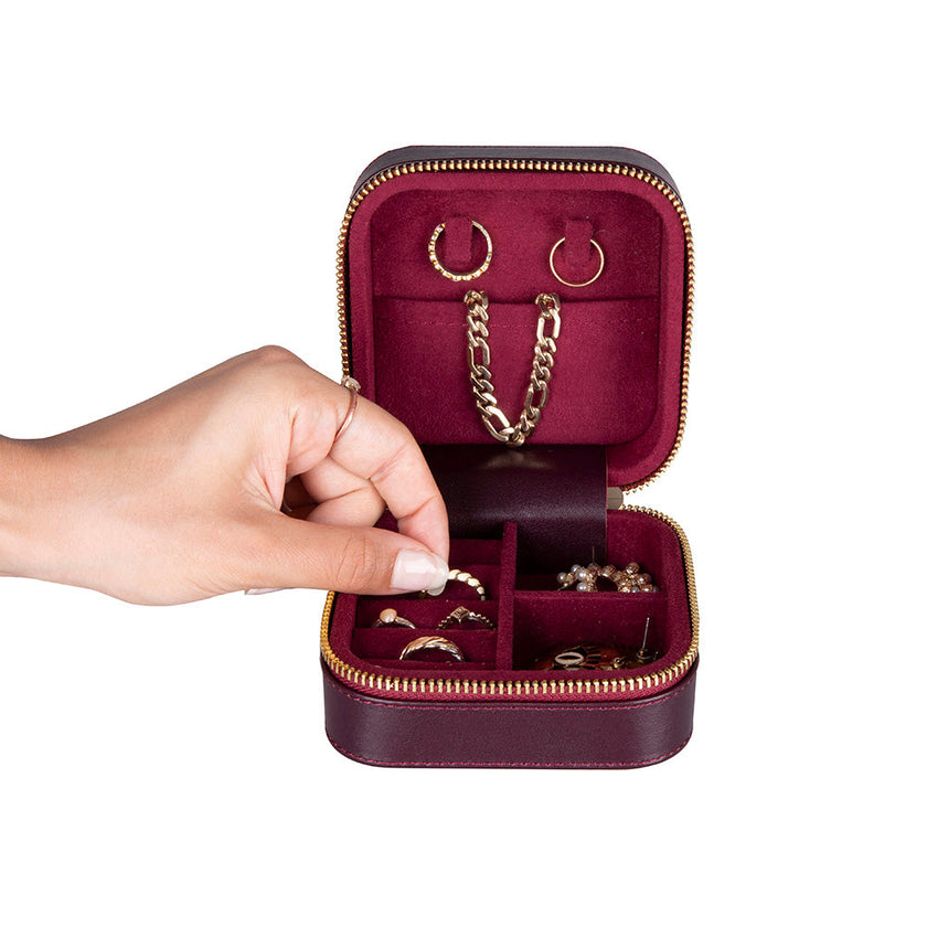 Kate Leather Jewelry Box, Medium