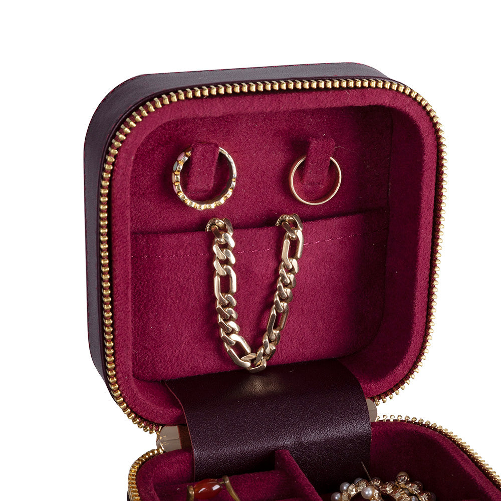 Kate Leather Jewelry Box, Medium