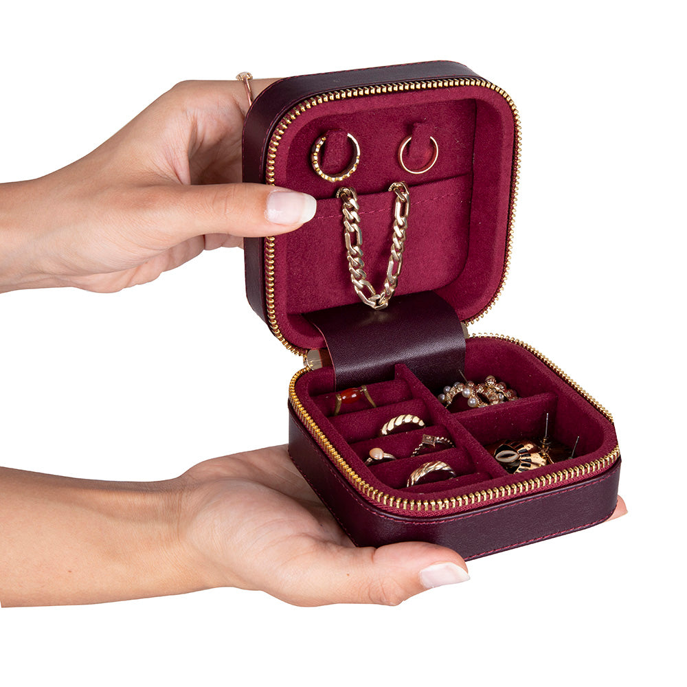 Kate Leather Jewelry Box, Medium