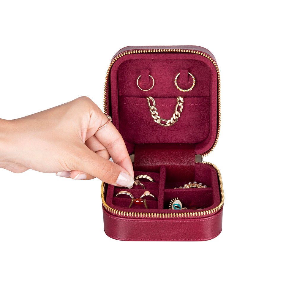 Kate Leather Jewelry Box, Medium