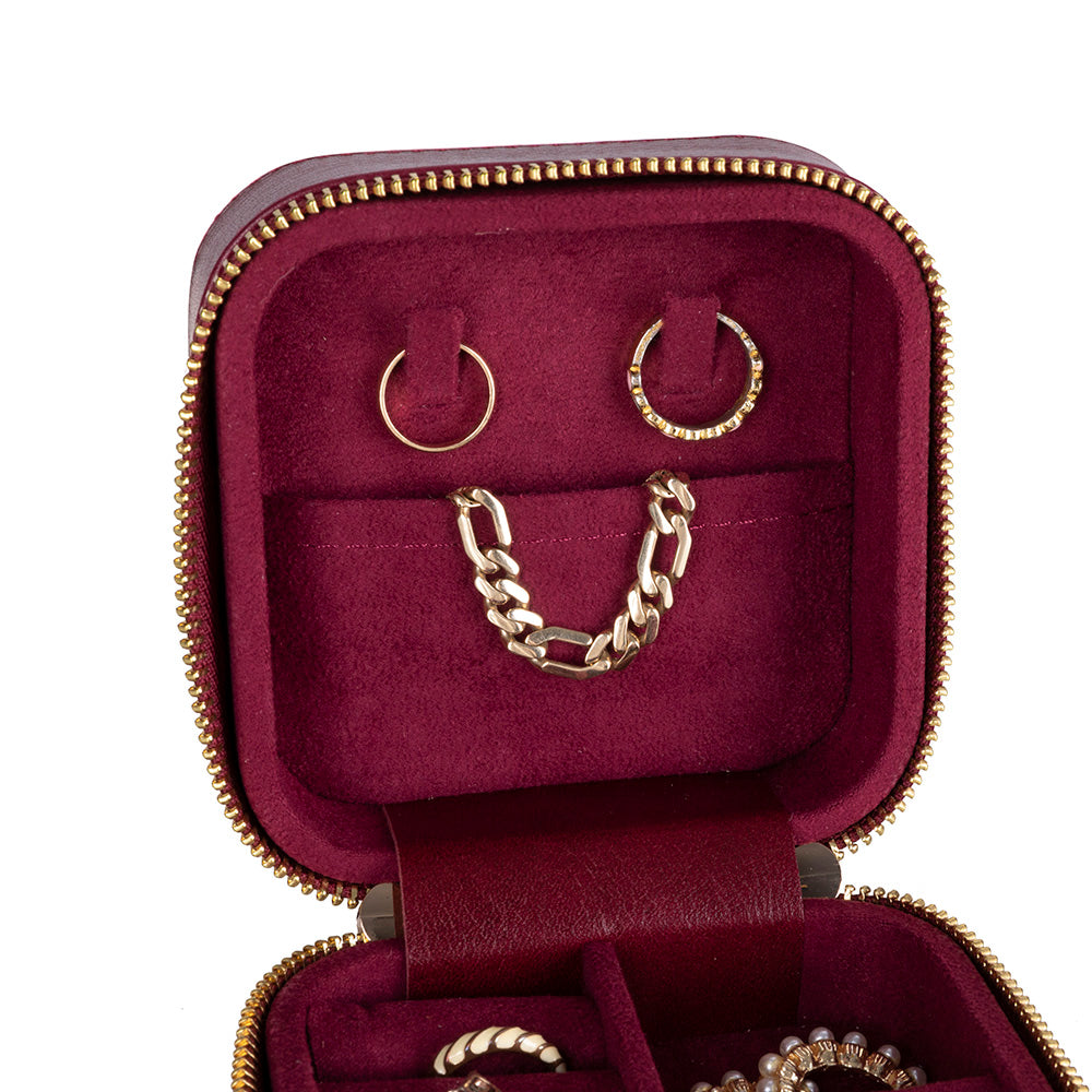 Kate Leather Jewelry Box, Medium