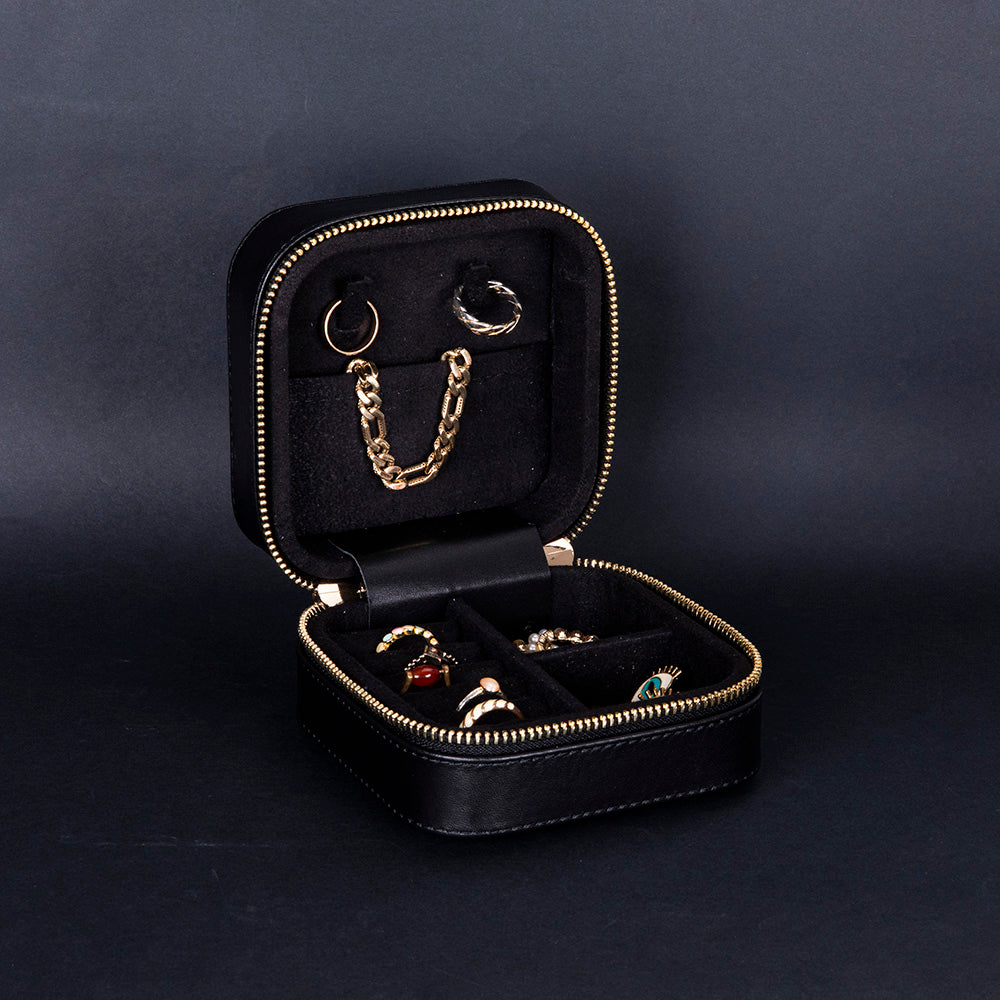 Kate Leather Jewelry Box, Medium