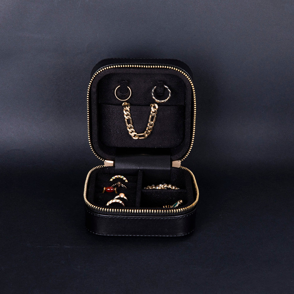 Kate Leather Jewelry Box, Medium