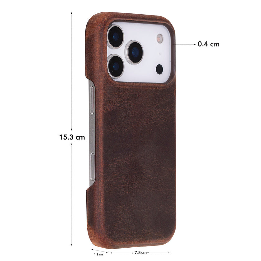 iPhone 17 Pro Leather Snap Case