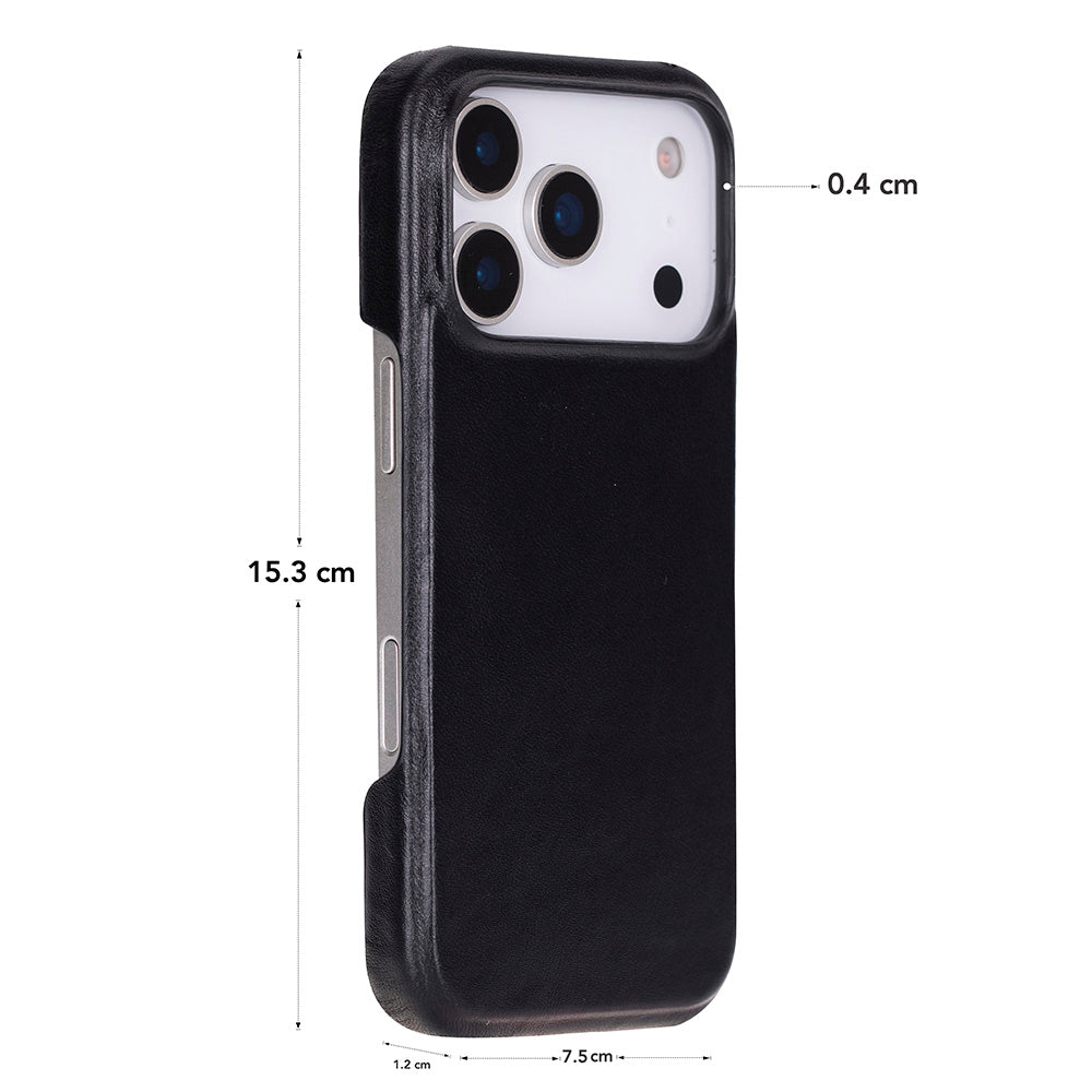 iPhone 17 Pro Leather Snap Case